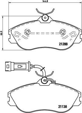 Brembo P 85 018 - Bremžu uzliku kompl., Disku bremzes ps1.lv