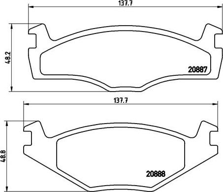 Brembo P 85 012 - Bremžu uzliku kompl., Disku bremzes ps1.lv