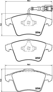 Brembo P 85 081 - Bremžu uzliku kompl., Disku bremzes ps1.lv