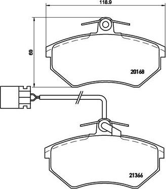 Brembo P 85 034 - Bremžu uzliku kompl., Disku bremzes ps1.lv