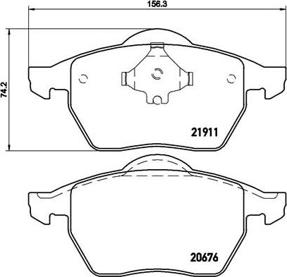 Brembo P 85 035 - Bremžu uzliku kompl., Disku bremzes ps1.lv