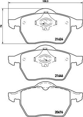 Brembo P 85 036 - Bremžu uzliku kompl., Disku bremzes ps1.lv