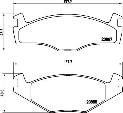 Brembo P 85 024 - Bremžu uzliku kompl., Disku bremzes ps1.lv