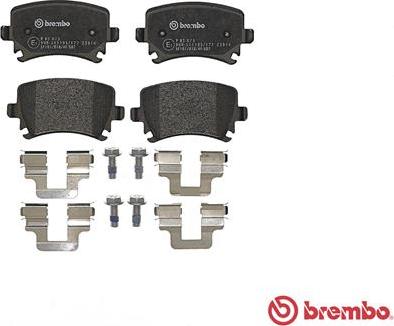 Brembo P 85 073 - Bremžu uzliku kompl., Disku bremzes ps1.lv