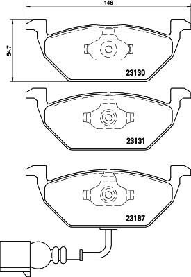 Brembo P 85 072X - Bremžu uzliku kompl., Disku bremzes ps1.lv