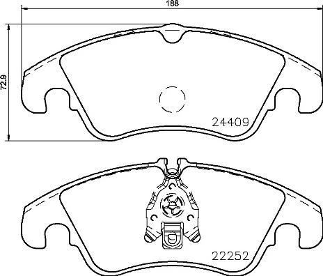 Brembo P 85 145 - Bremžu uzliku kompl., Disku bremzes ps1.lv