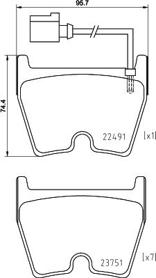 Brembo P 85 152X - Bremžu uzliku kompl., Disku bremzes ps1.lv