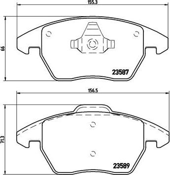 Brembo P 85 105 - Bremžu uzliku kompl., Disku bremzes ps1.lv