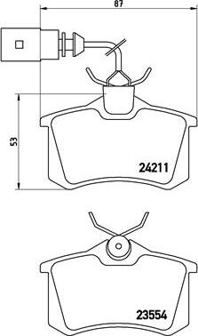 Brembo P 85 101 - Bremžu uzliku kompl., Disku bremzes ps1.lv