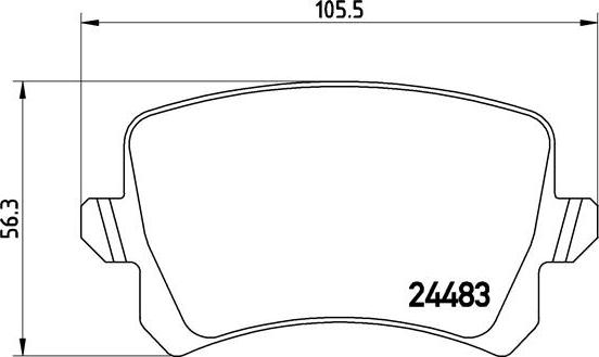 Brembo P 85 108 - Bremžu uzliku kompl., Disku bremzes ps1.lv