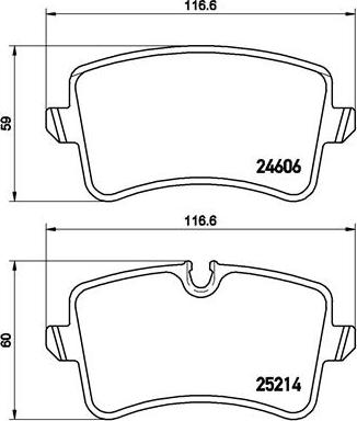 Brembo P 85 119 - Bremžu uzliku kompl., Disku bremzes ps1.lv