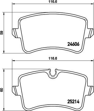 Brembo P 85 117 - Bremžu uzliku kompl., Disku bremzes ps1.lv