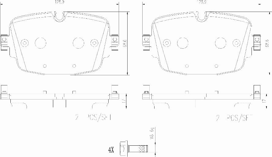 Brembo P85180N - Bremžu uzliku kompl., Disku bremzes ps1.lv