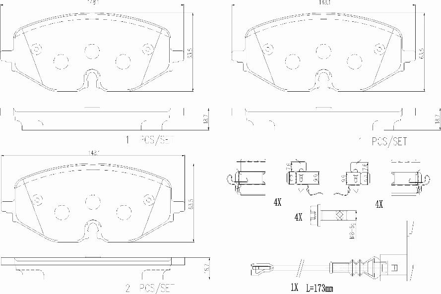 Brembo P85182N - Bremžu uzliku kompl., Disku bremzes ps1.lv