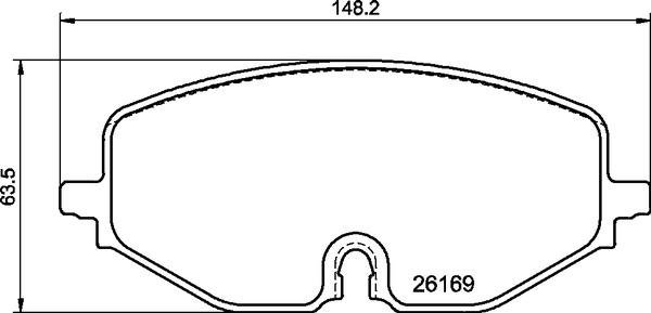 Brembo P 85 182X - Bremžu uzliku kompl., Disku bremzes ps1.lv