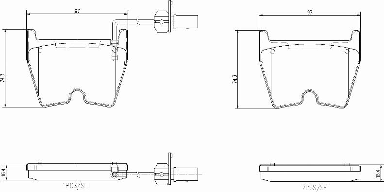 Brembo P85138N - Bremžu uzliku kompl., Disku bremzes ps1.lv