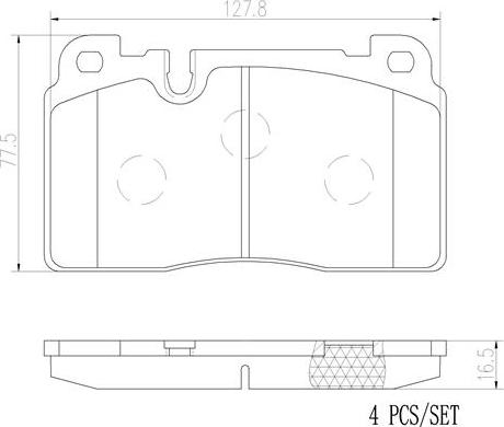 Brembo P85133N - Bremžu uzliku kompl., Disku bremzes ps1.lv