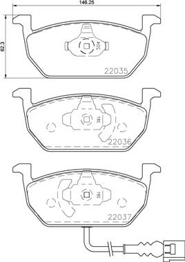 Brembo P 85 137X - Bremžu uzliku kompl., Disku bremzes ps1.lv