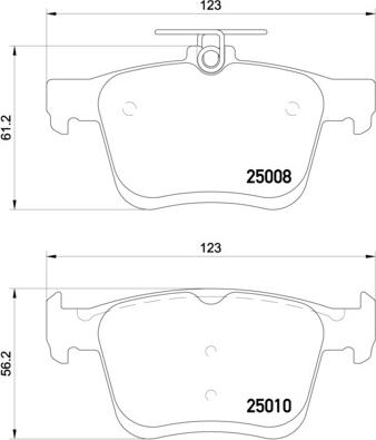 Brembo P 85 125E - Bremžu uzliku kompl., Disku bremzes ps1.lv