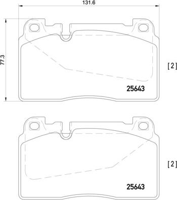 Brembo P 85 123 - Bremžu uzliku kompl., Disku bremzes ps1.lv