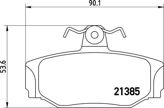 Brembo P 86 009 - Bremžu uzliku kompl., Disku bremzes ps1.lv