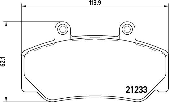 Brembo P 86 006 - Bremžu uzliku kompl., Disku bremzes ps1.lv