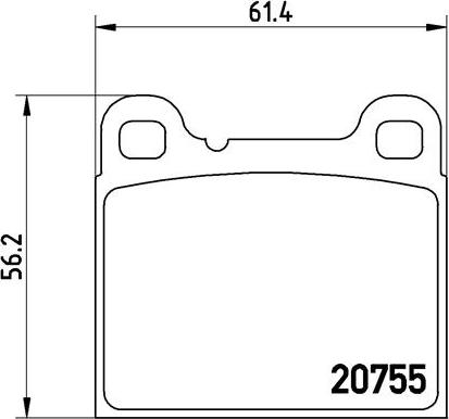 Brembo P 86 002 - Bremžu uzliku kompl., Disku bremzes ps1.lv