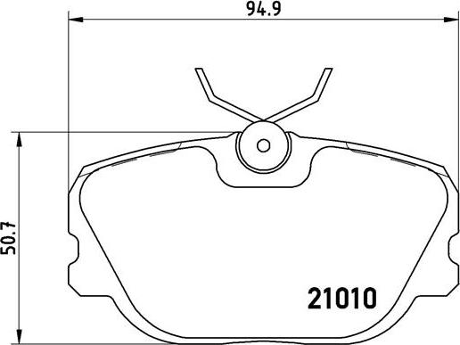 Brembo P 86 011 - Bremžu uzliku kompl., Disku bremzes ps1.lv