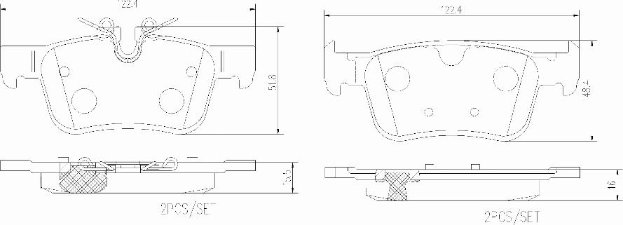 Brembo P86030N - Bremžu uzliku kompl., Disku bremzes ps1.lv