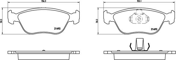 Brembo P 86 024 - Bremžu uzliku kompl., Disku bremzes ps1.lv