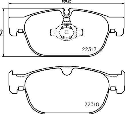 Brembo P 86 027 - Bremžu uzliku kompl., Disku bremzes ps1.lv