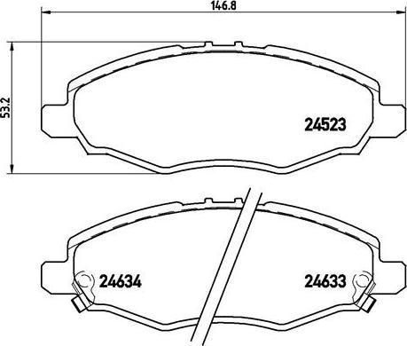 Brembo P 83 094 - Bremžu uzliku kompl., Disku bremzes ps1.lv