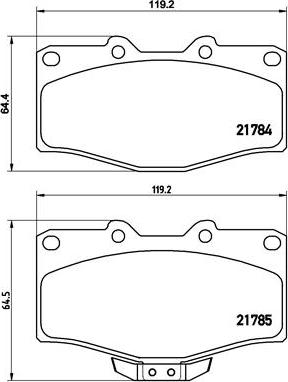 Brembo P 83 095 - Bremžu uzliku kompl., Disku bremzes ps1.lv