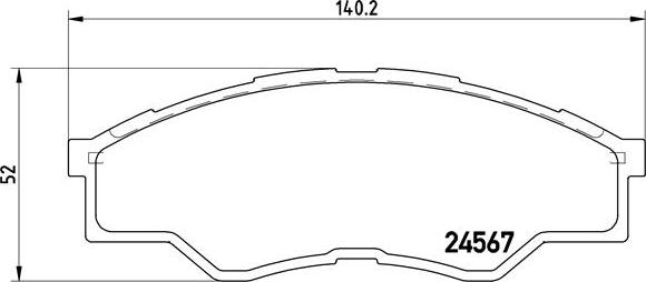 Brembo P 83 096 - Bremžu uzliku kompl., Disku bremzes ps1.lv