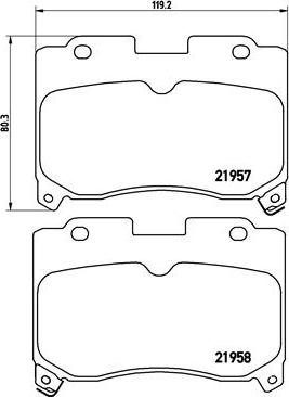 Brembo P 83 090 - Bremžu uzliku kompl., Disku bremzes ps1.lv