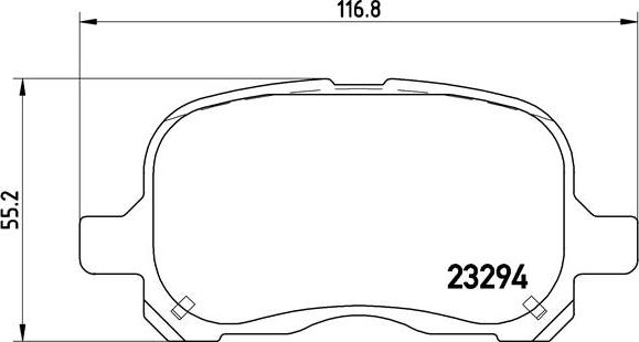 Brembo P 83 044 - Bremžu uzliku kompl., Disku bremzes ps1.lv