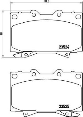 Brembo P 83 048 - Bremžu uzliku kompl., Disku bremzes ps1.lv