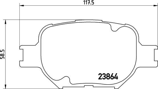 Brembo P 83 054 - Bremžu uzliku kompl., Disku bremzes ps1.lv