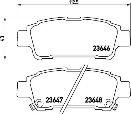 Brembo P 83 056 - Bremžu uzliku kompl., Disku bremzes ps1.lv