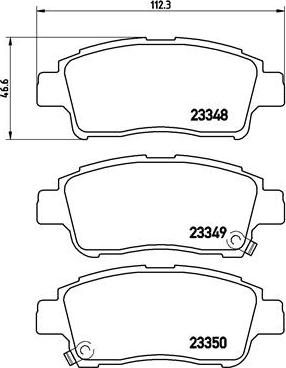 Brembo P 83 050 - Bremžu uzliku kompl., Disku bremzes ps1.lv