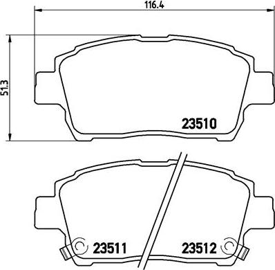 Brembo P 83 051 - Bremžu uzliku kompl., Disku bremzes ps1.lv