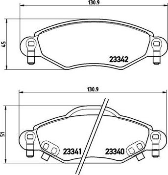 Brembo P 83 053 - Bremžu uzliku kompl., Disku bremzes ps1.lv