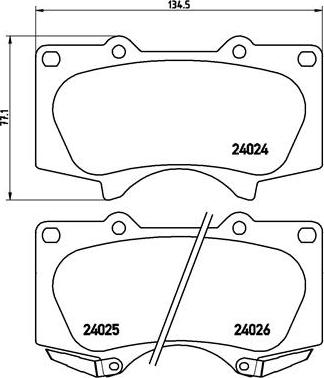 Brembo P 83 066X - Bremžu uzliku kompl., Disku bremzes ps1.lv