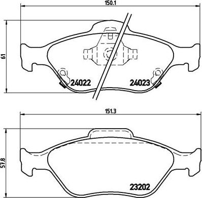 Brembo P 83 085 - Bremžu uzliku kompl., Disku bremzes ps1.lv