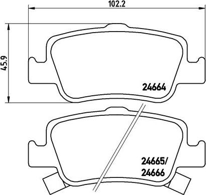 Brembo P 83 080X - Bremžu uzliku kompl., Disku bremzes ps1.lv