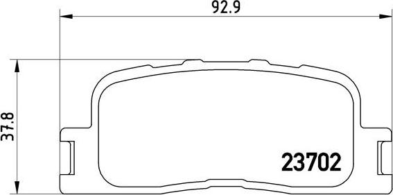 Brembo P 83 088 - Bremžu uzliku kompl., Disku bremzes ps1.lv