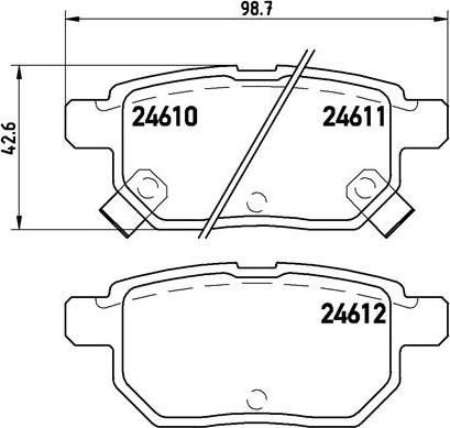 Brembo P 83 083 - Bremžu uzliku kompl., Disku bremzes ps1.lv