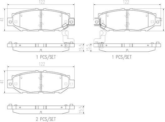 Brembo P83038N - Bremžu uzliku kompl., Disku bremzes ps1.lv