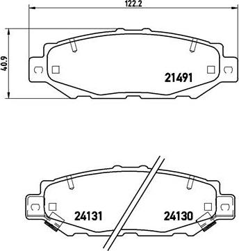 Brembo P 83 038 - Bremžu uzliku kompl., Disku bremzes ps1.lv