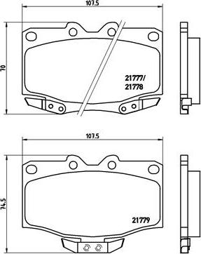 Brembo P 83 026 - Bremžu uzliku kompl., Disku bremzes ps1.lv